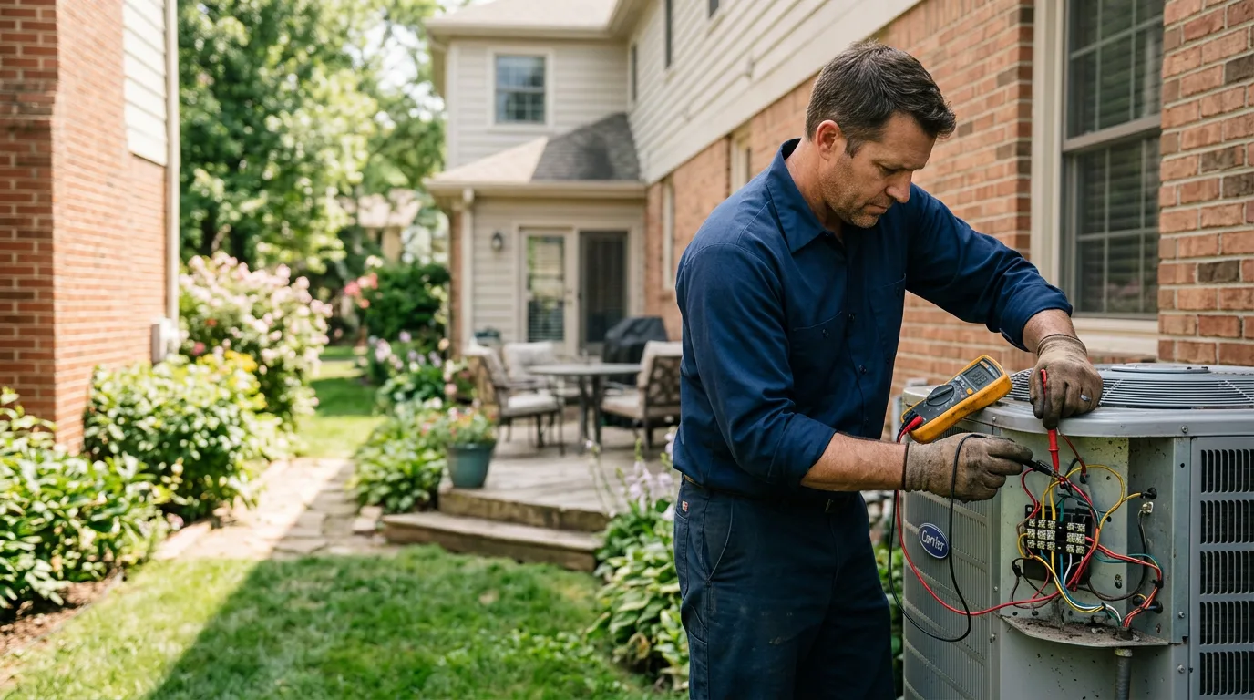 HVAC technician working near Butte Des Morts, WI